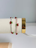 Cherry Beaded Bracelet