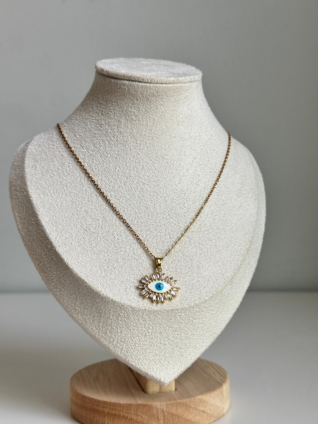 Golden Guardian Eye Necklace