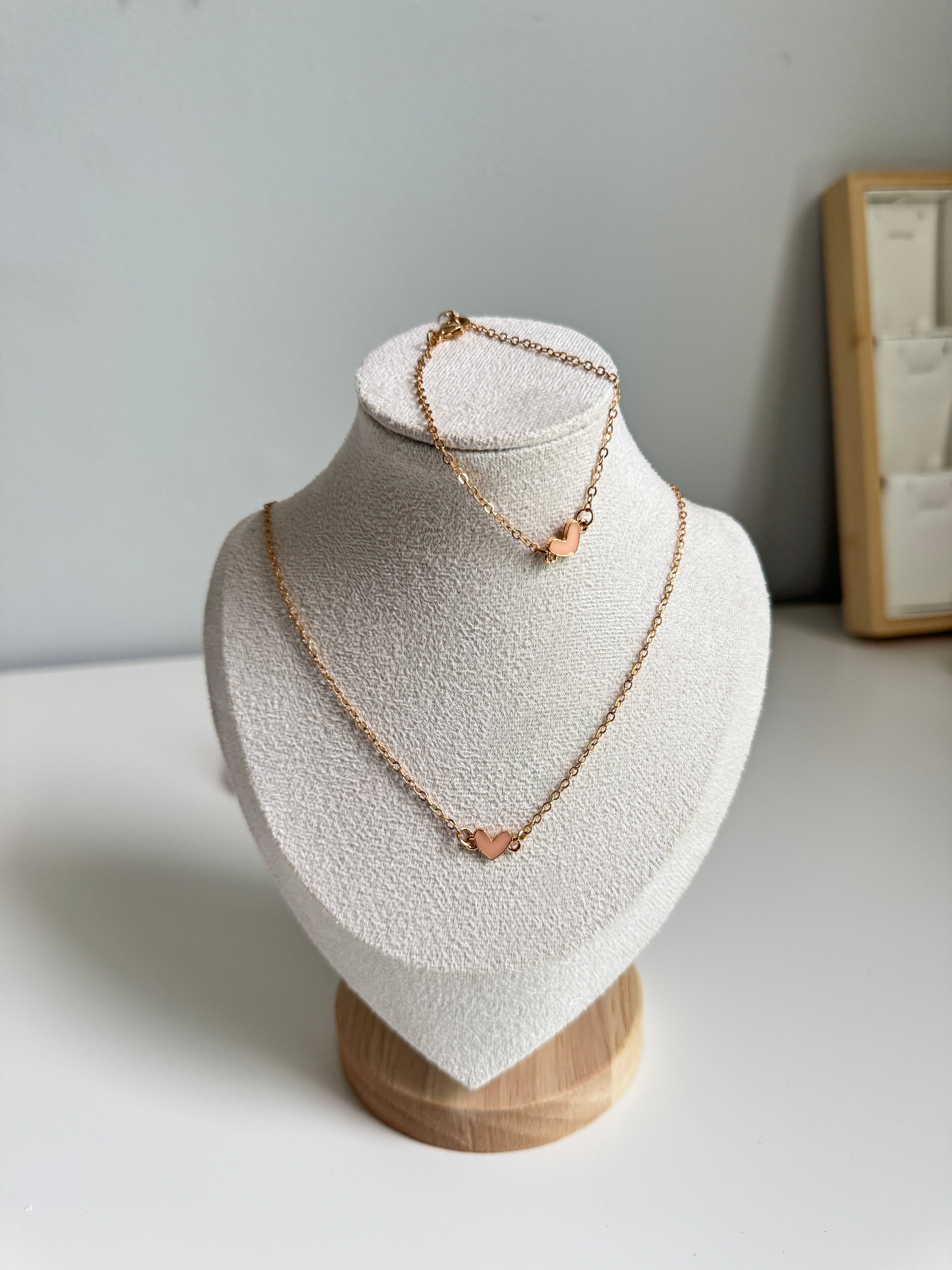 Sweetheart 2-piece set (necklace + bracelet)