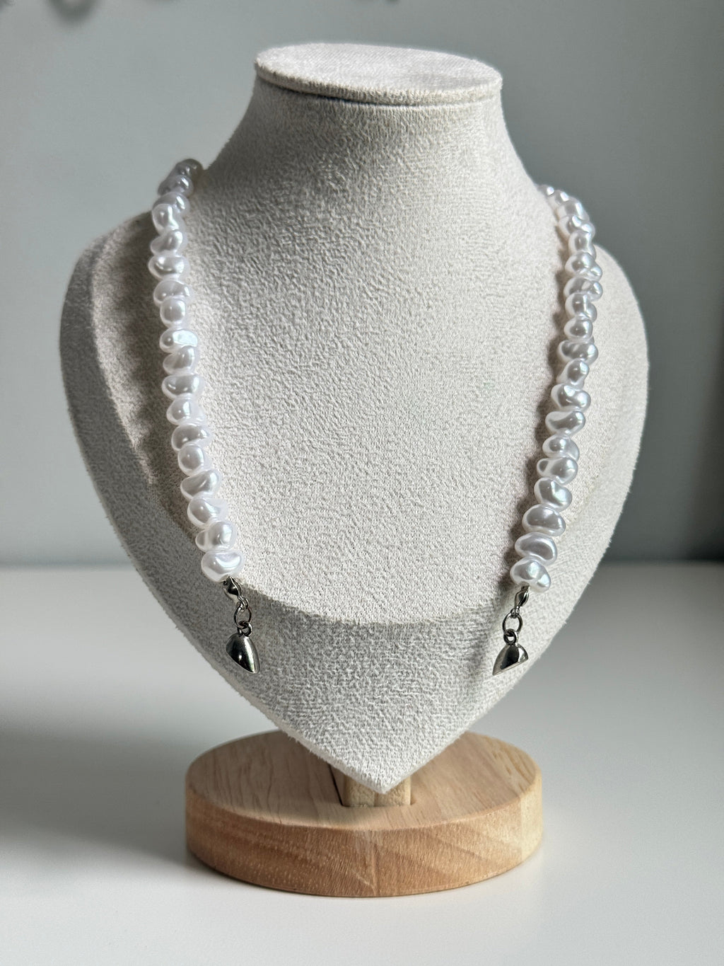 Luna Heart Pearl Necklace