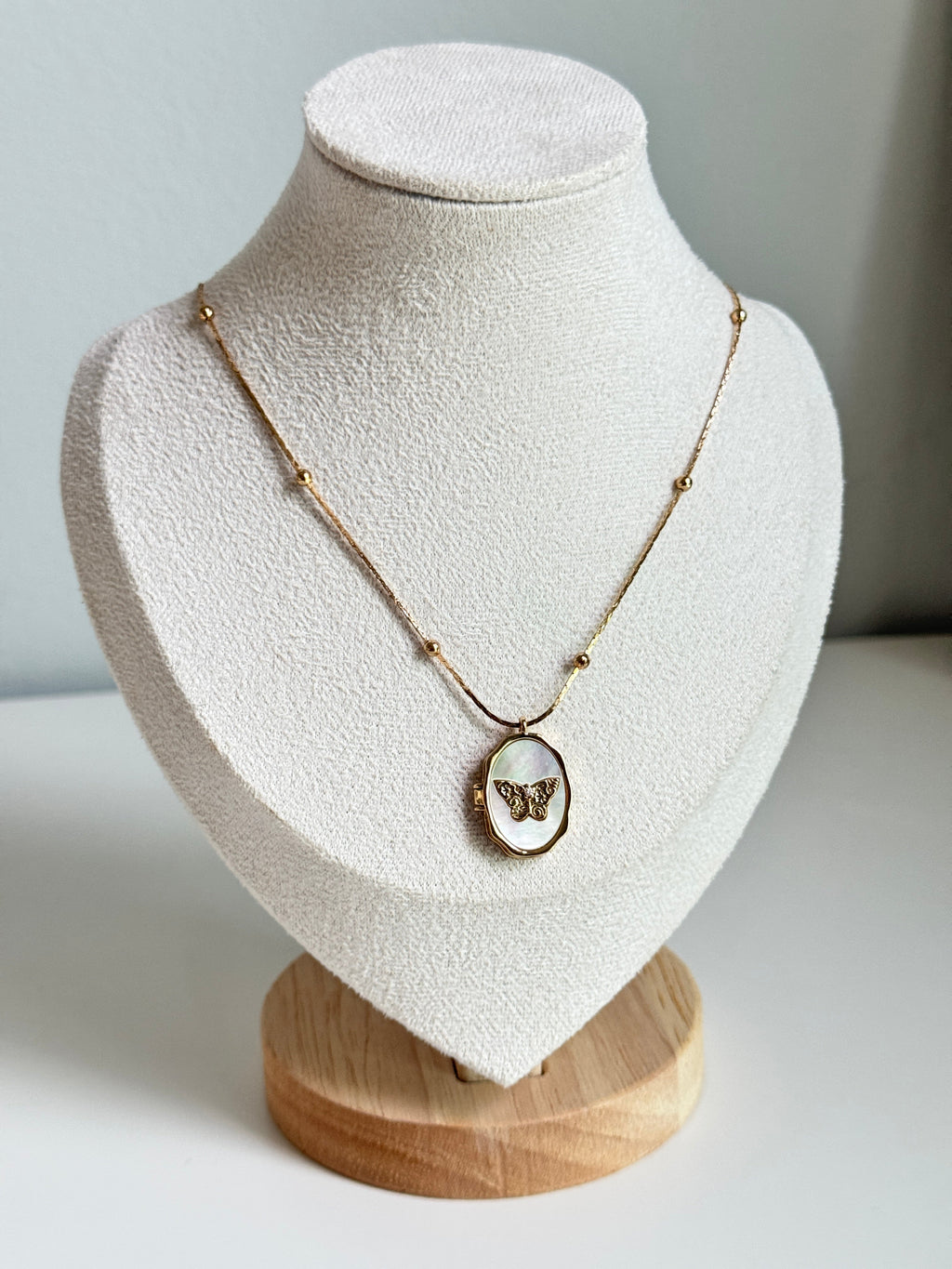 Butterfly Keepsake Locket Necklace