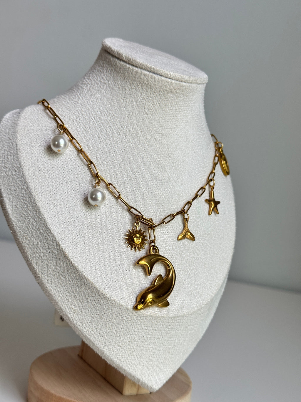 Golden Tide Charm Necklace