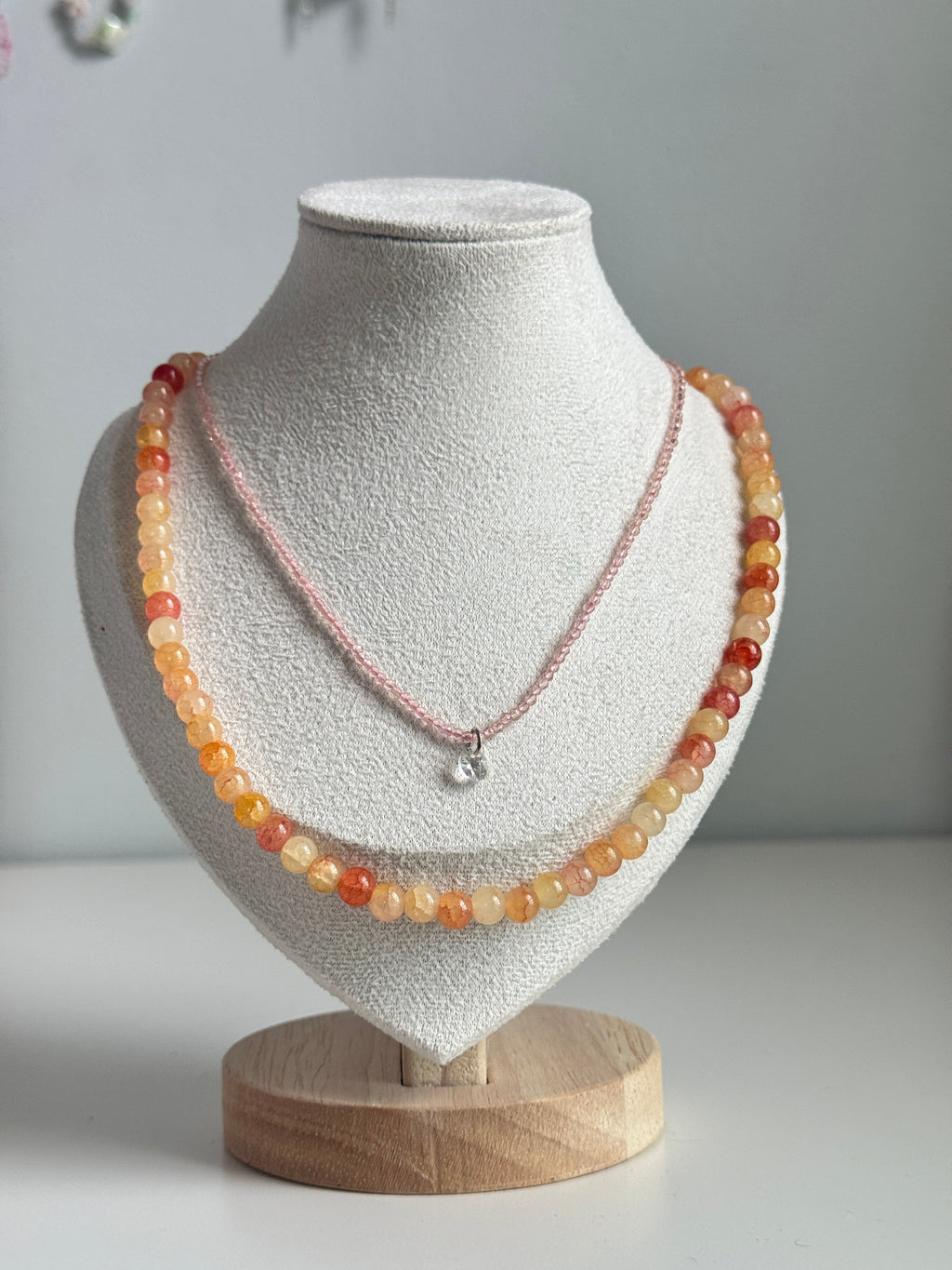 Sunset Glow Layered 2pc Necklace