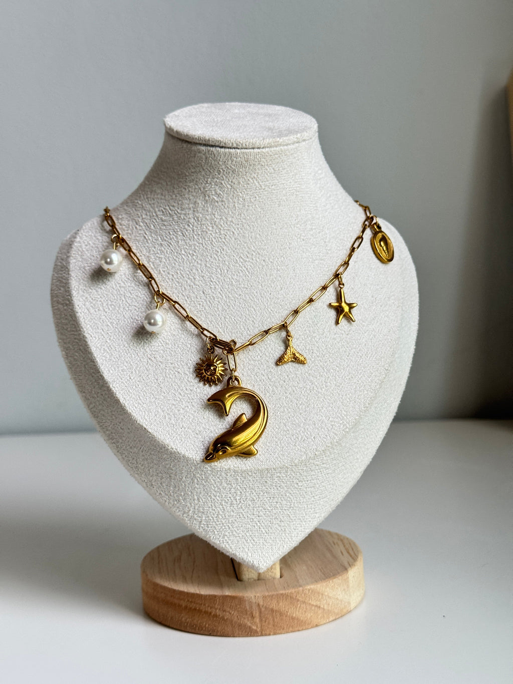 Golden Tide Charm Necklace
