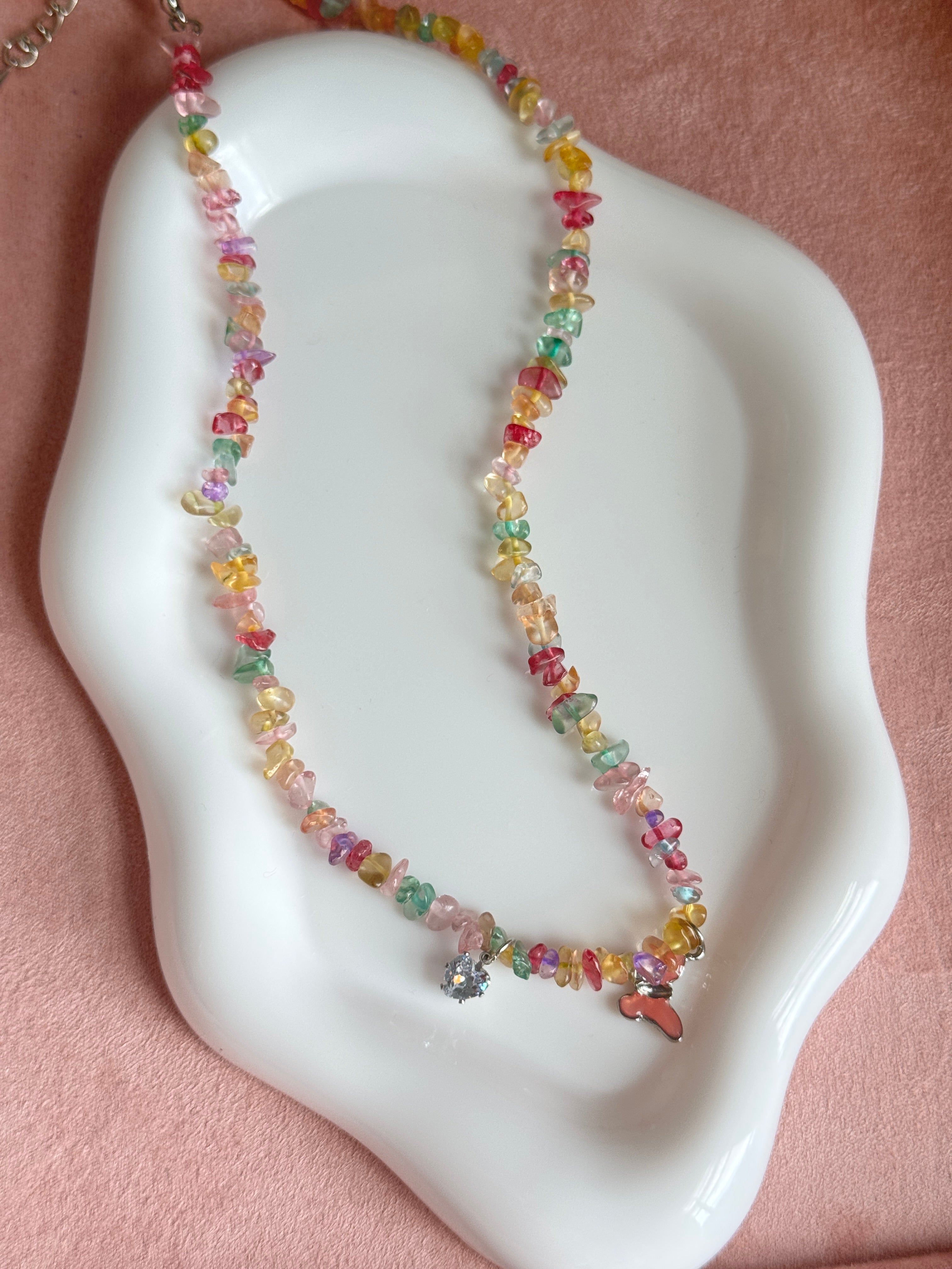 Candy Bloom Butterfly Necklace