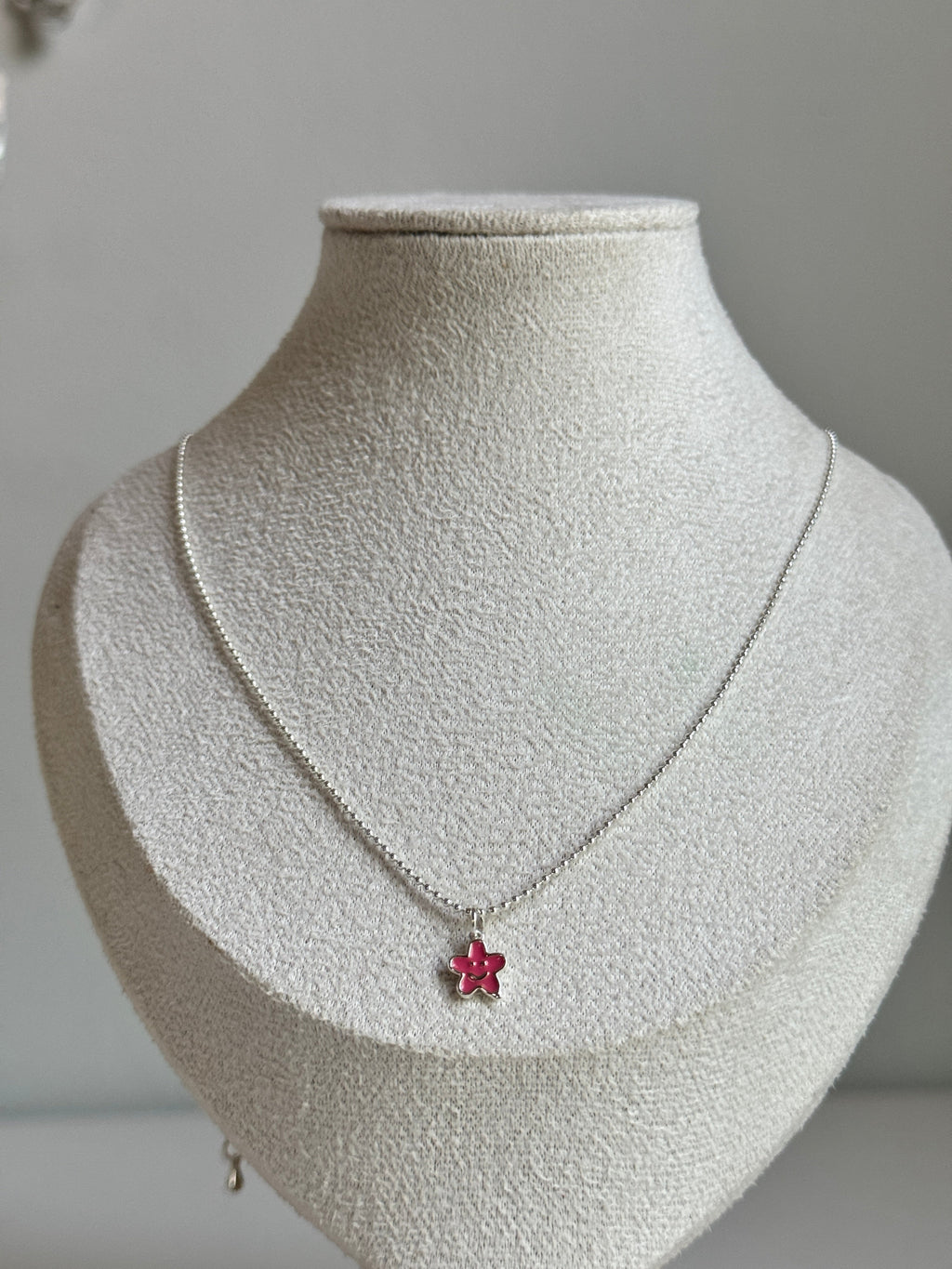 Pink Blossom Charm Necklace