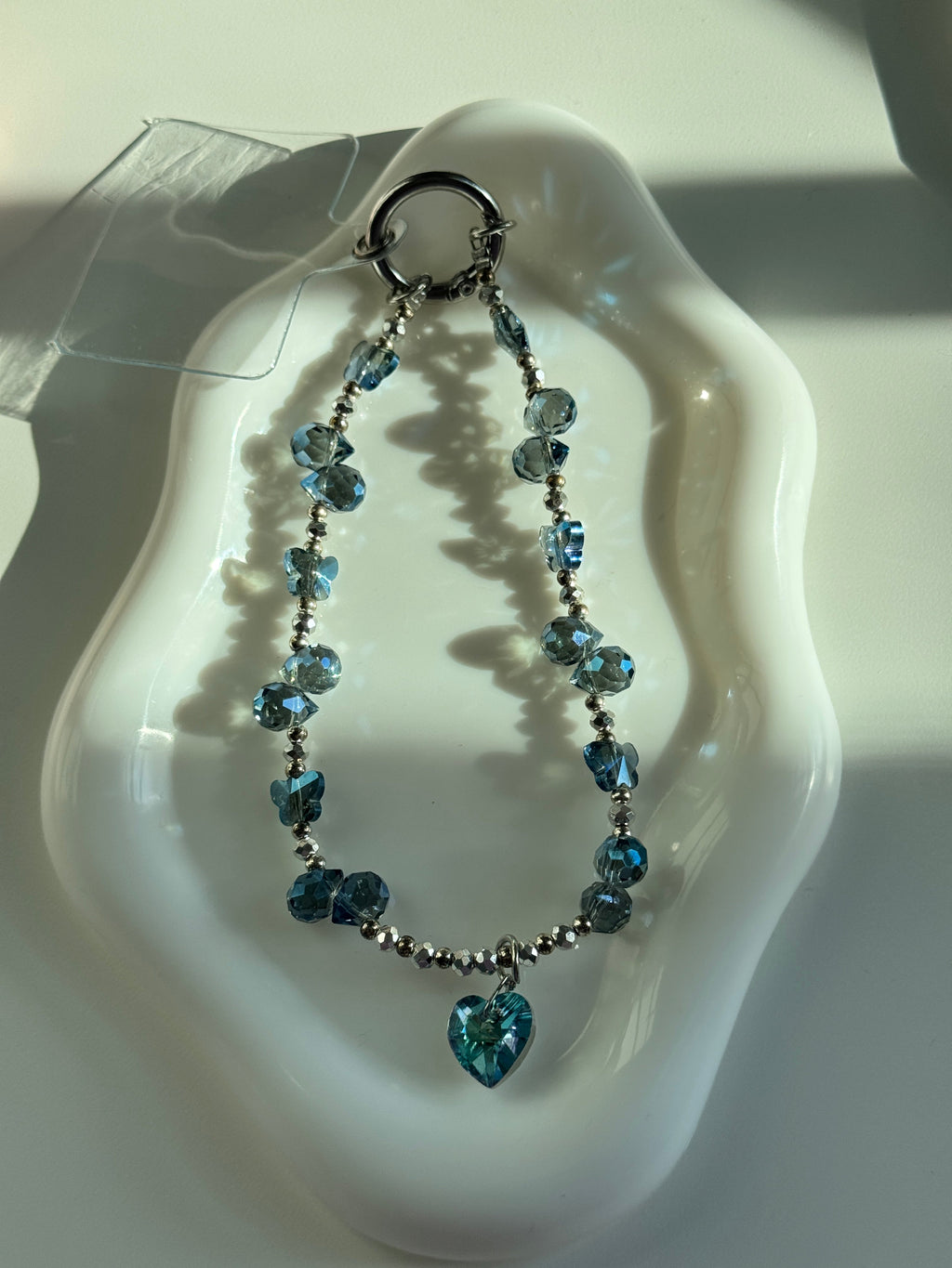 Ocean Heart Phone Charm