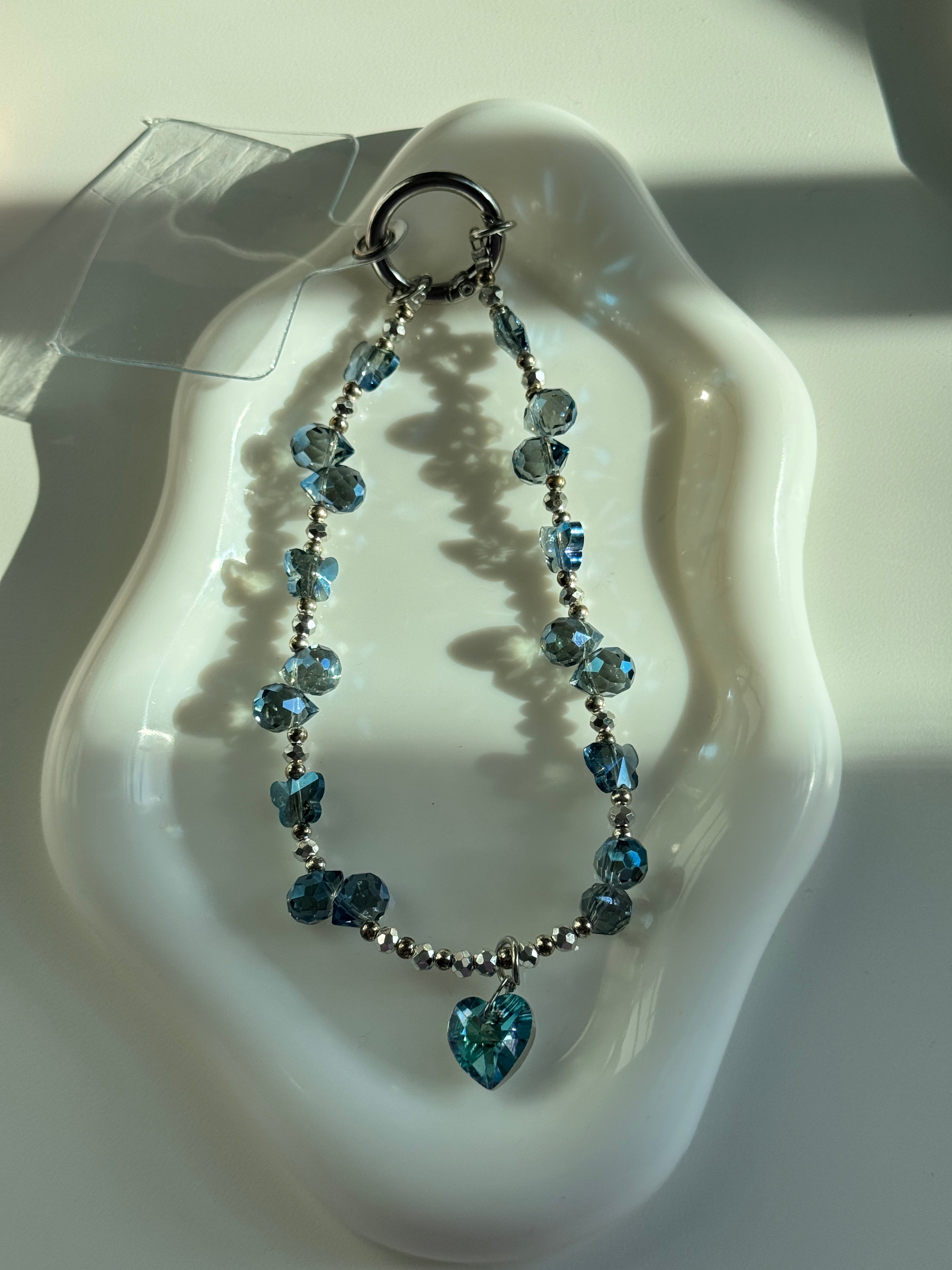 Ocean Heart Phone Charm