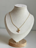 Blush Butterfly Charm Necklace