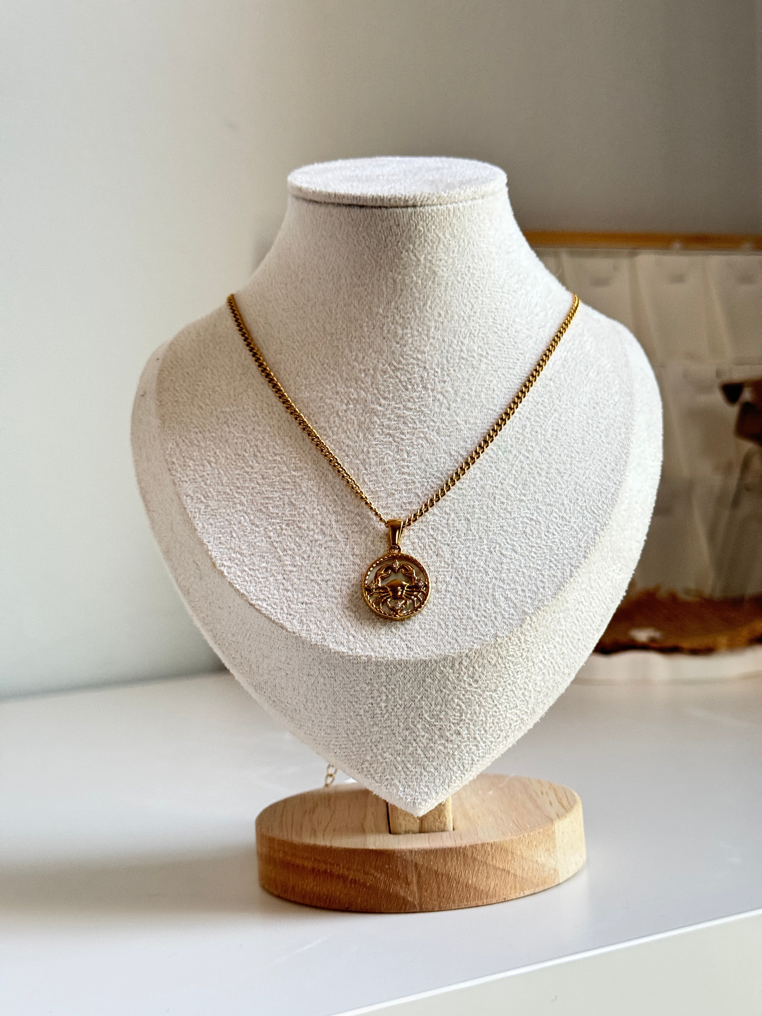 Cancer Celestial Medallion Necklace