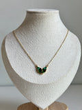 Emerald Flutter Necklace