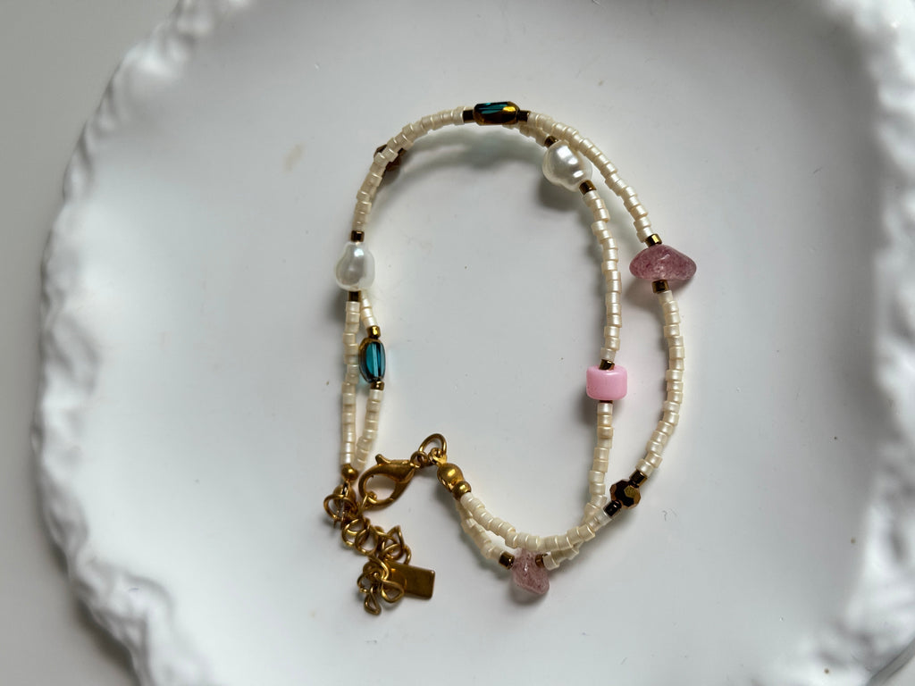 Confetti Pearl Wrap Bracelet