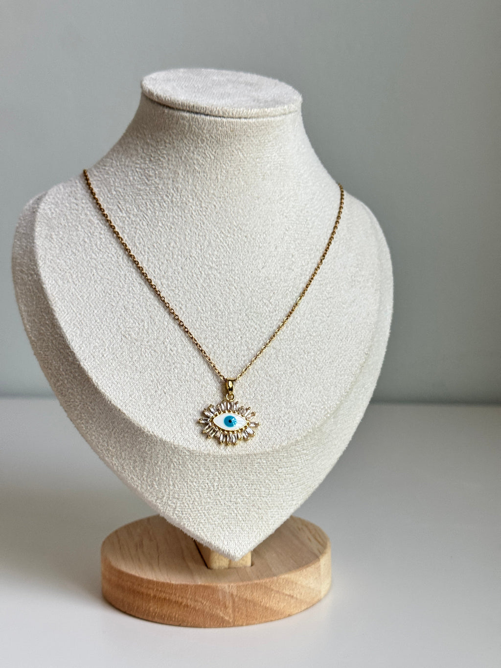 Golden Guardian Eye Necklace