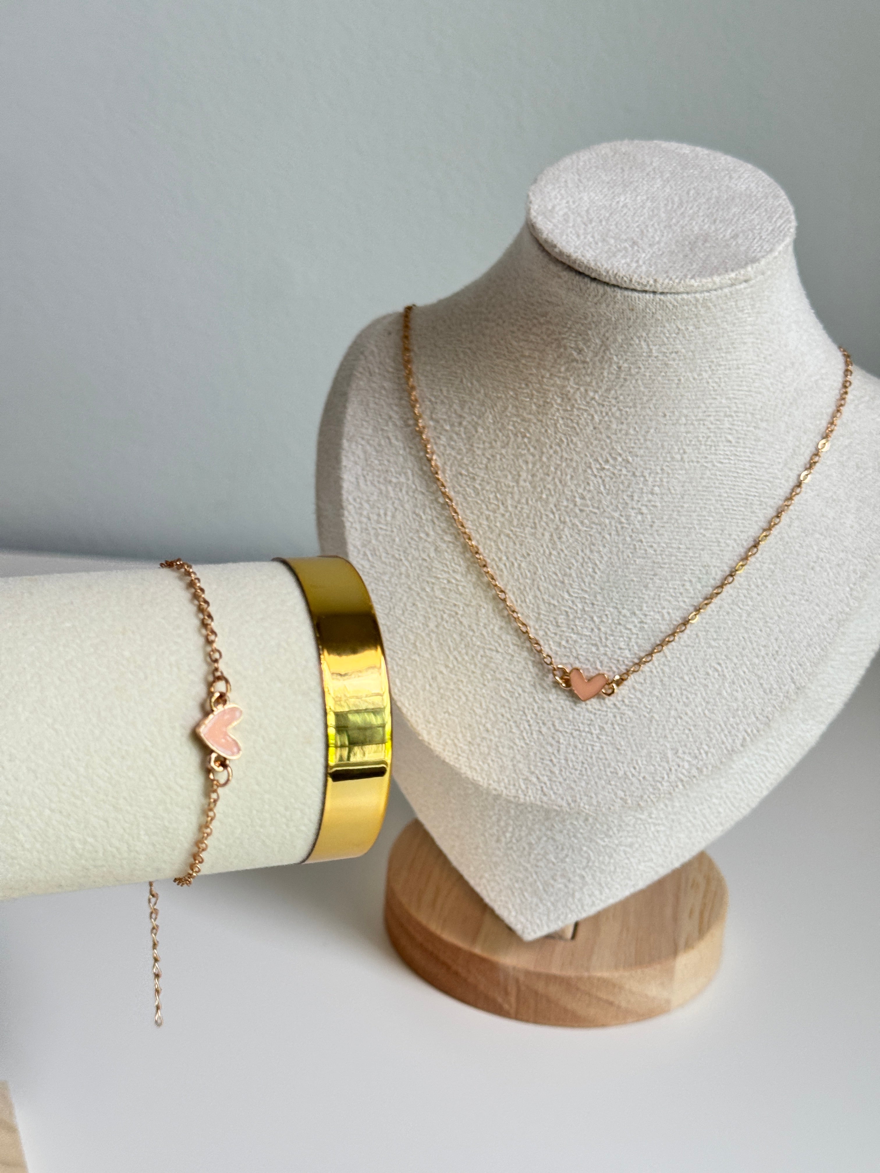 Sweetheart 2-piece set (necklace + bracelet)