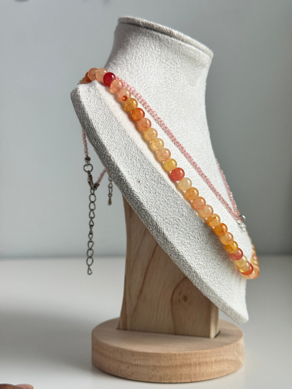 Sunset Glow Layered 2pc Necklace