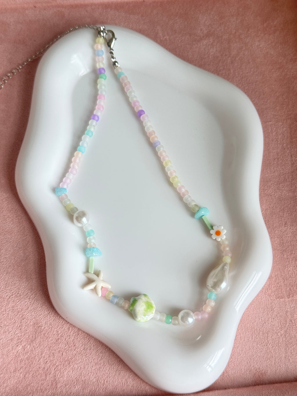 Pastel Ocean Charm Necklace