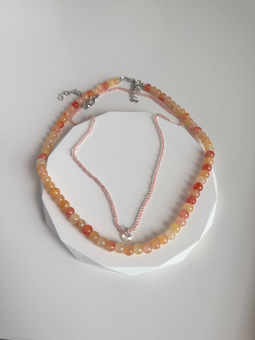 Sunset Glow Layered 2pc Necklace