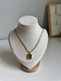 Amber Glow Pendant Necklace