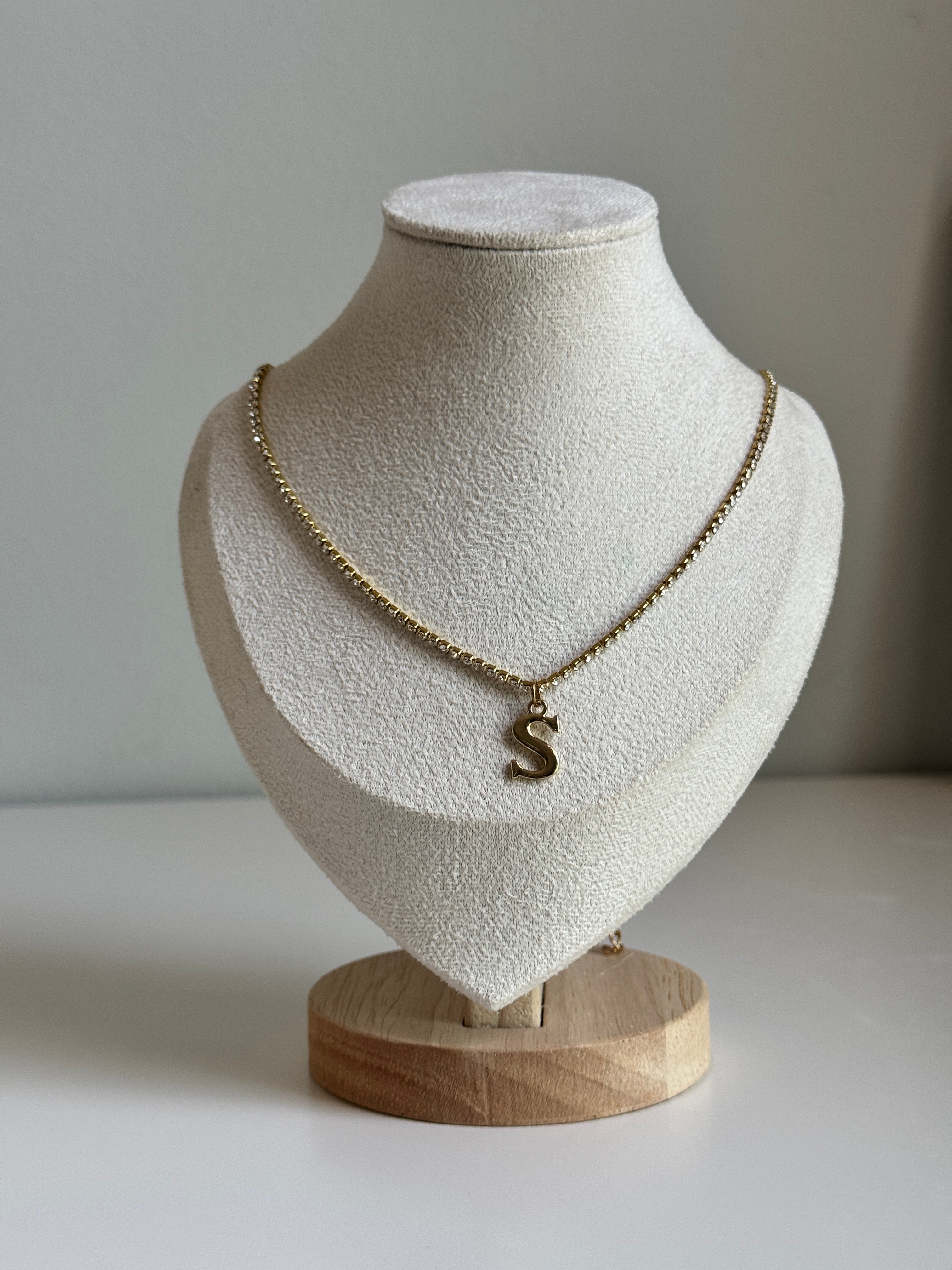 Initial Charm Necklace – S (Gold)