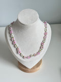Blush Daisy Beaded Necklace