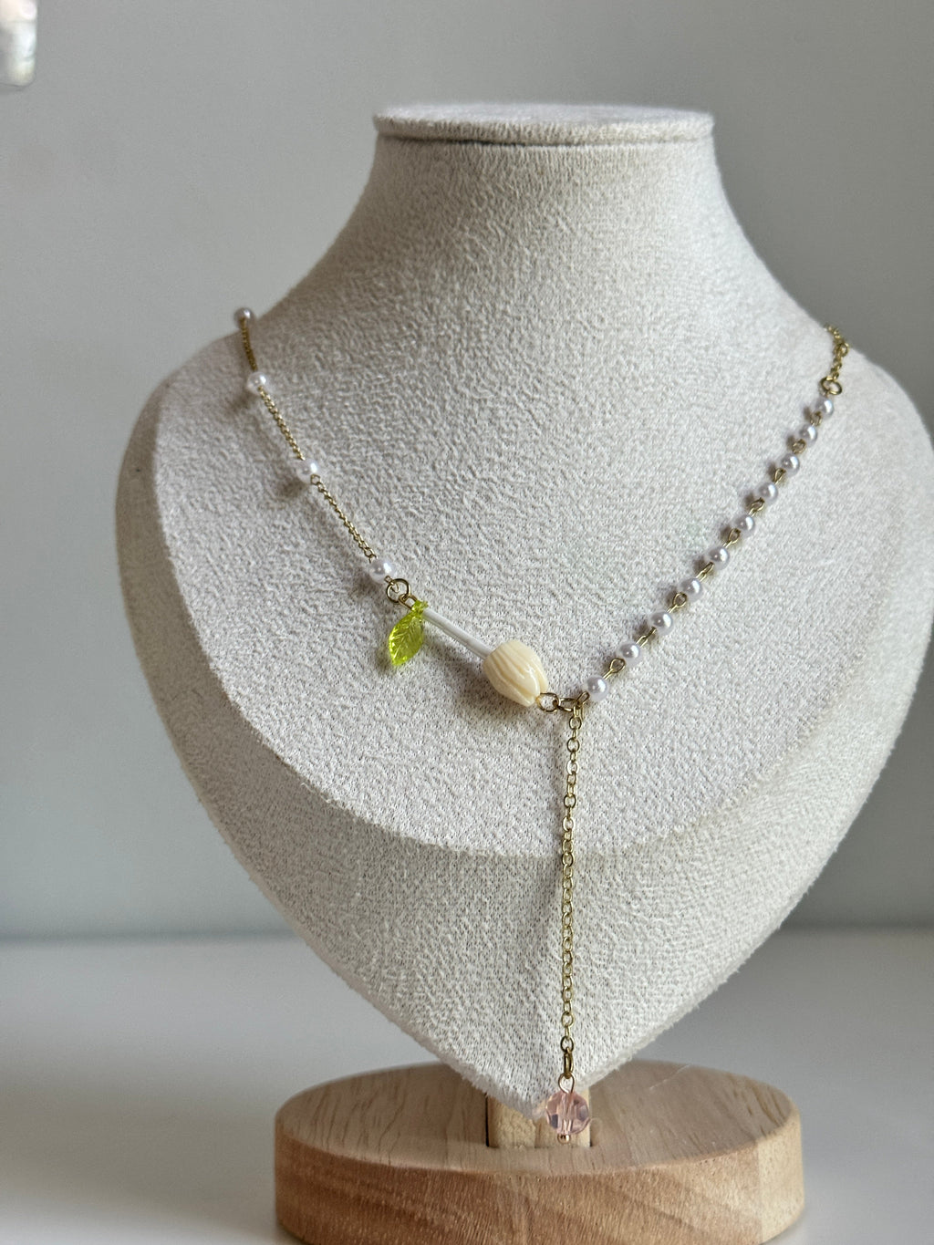 Pearl Bloom Drop Necklace