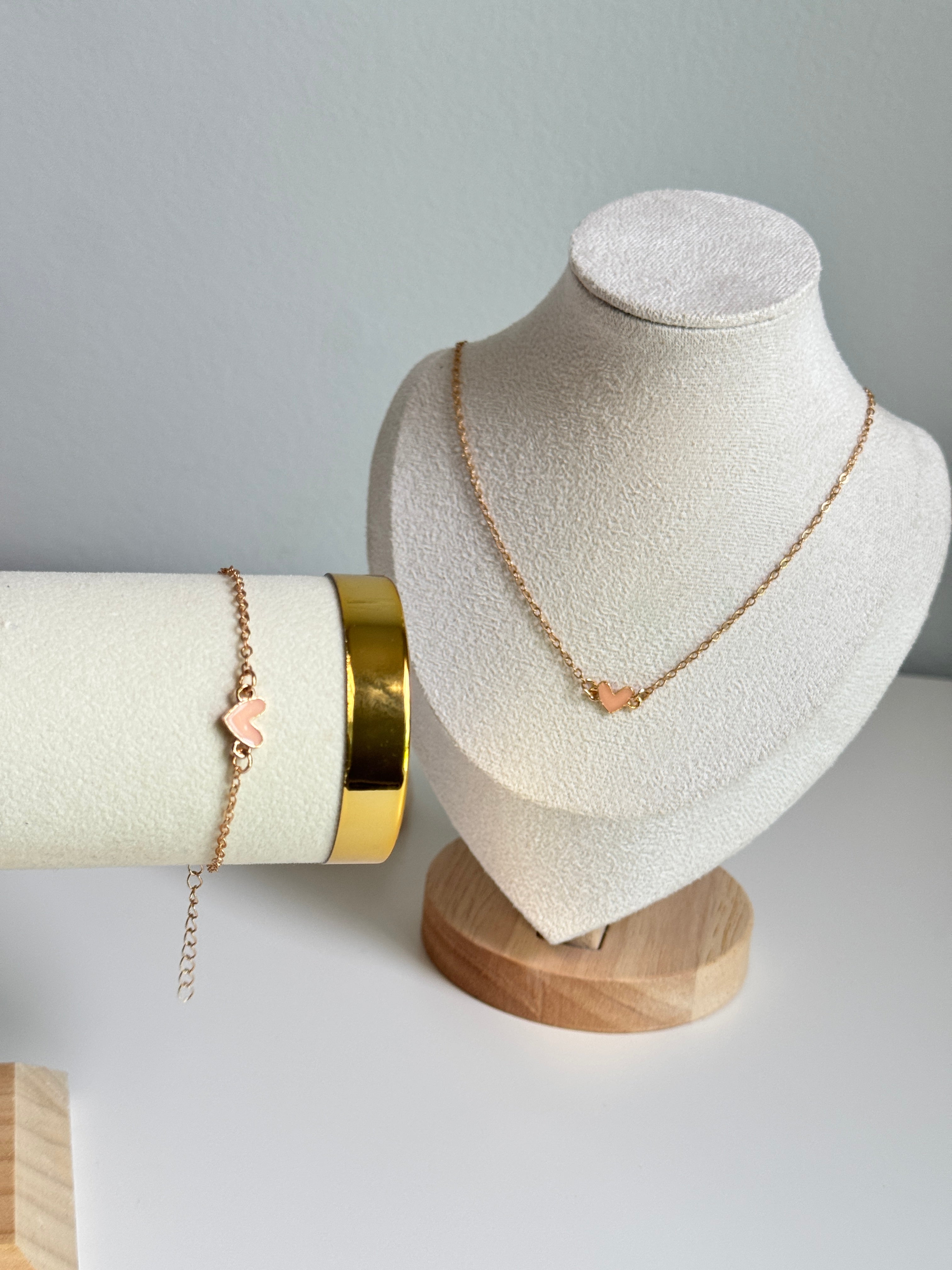 Sweetheart 2-piece set (necklace + bracelet)