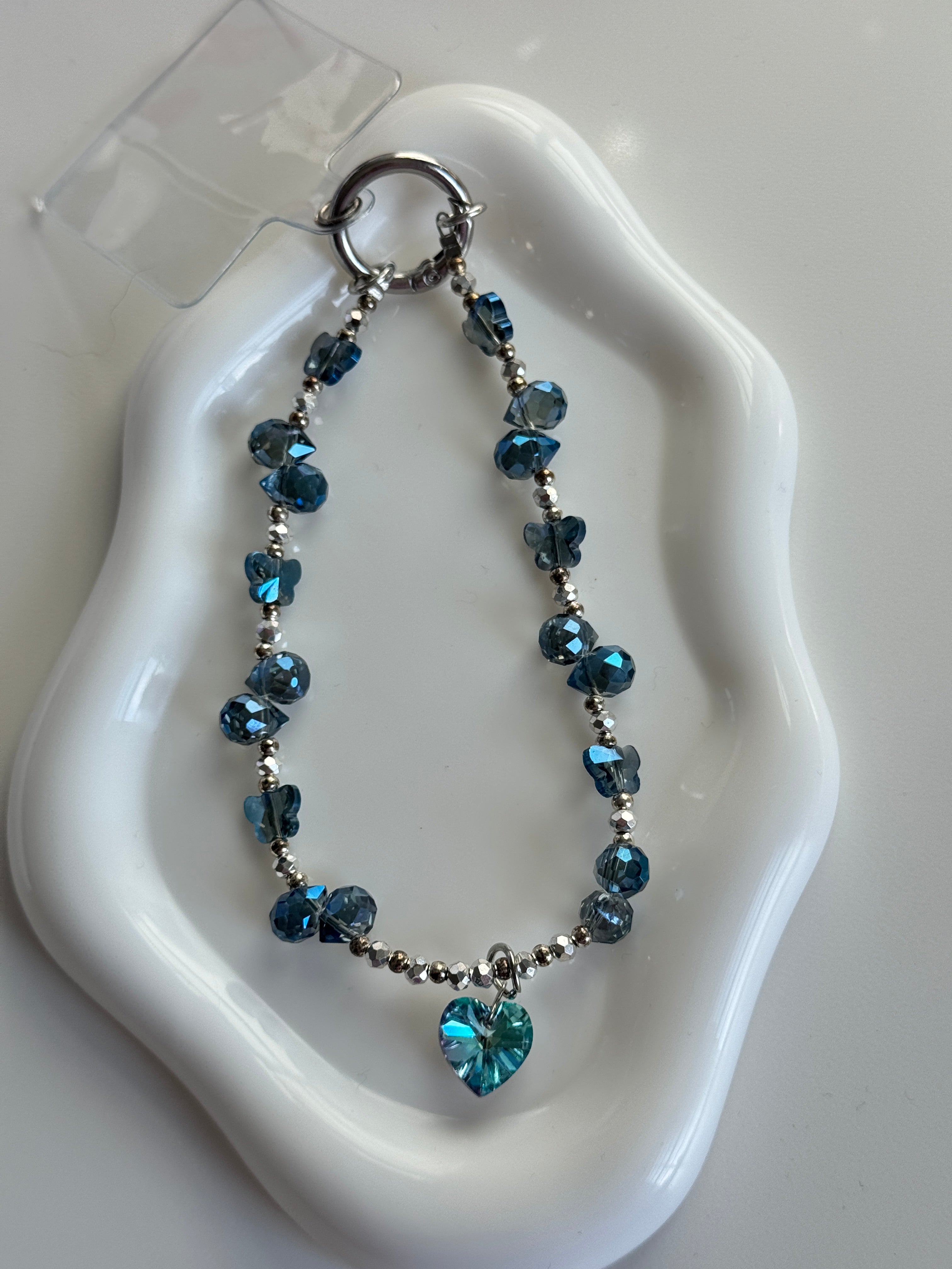 Ocean Heart Phone Charm