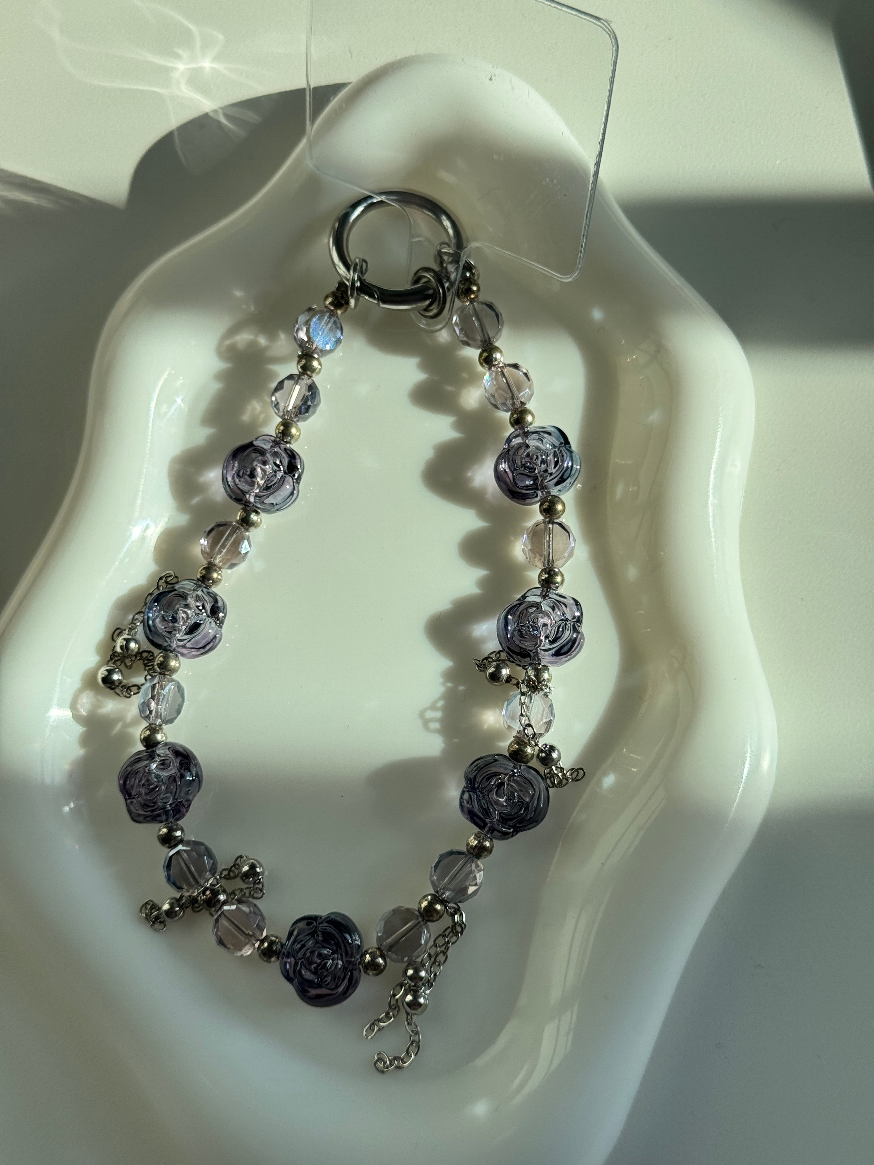 Lavender Rose Phone Charm