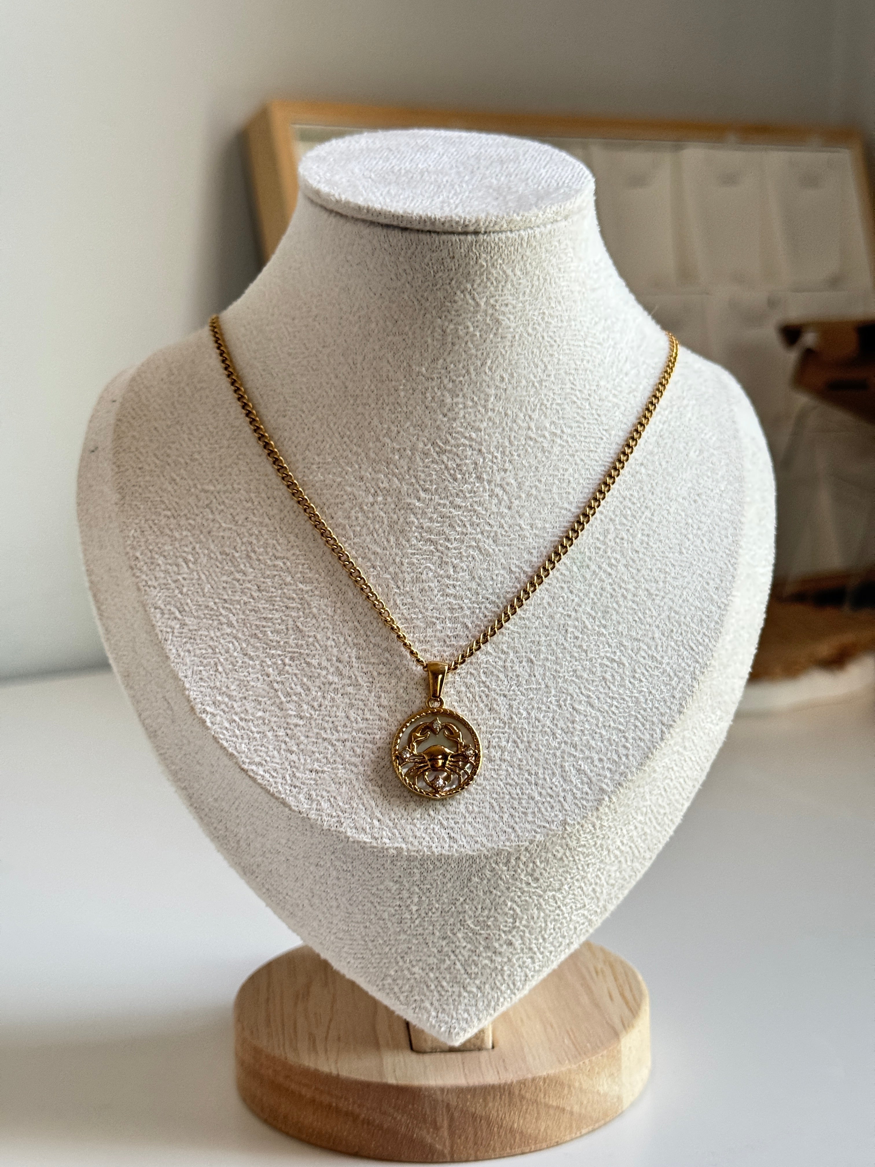 Cancer Celestial Medallion Necklace
