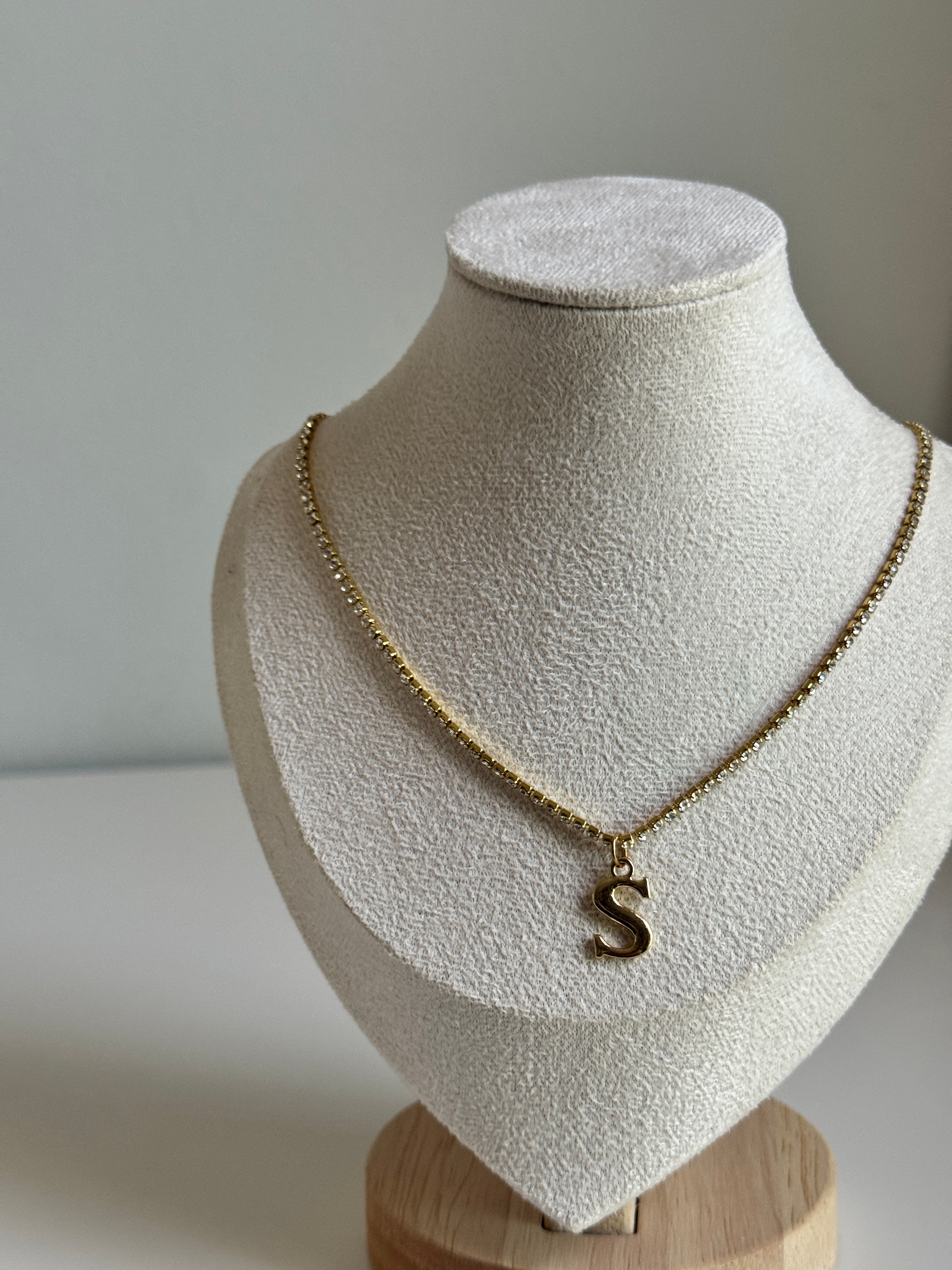 Initial Charm Necklace – S (Gold)