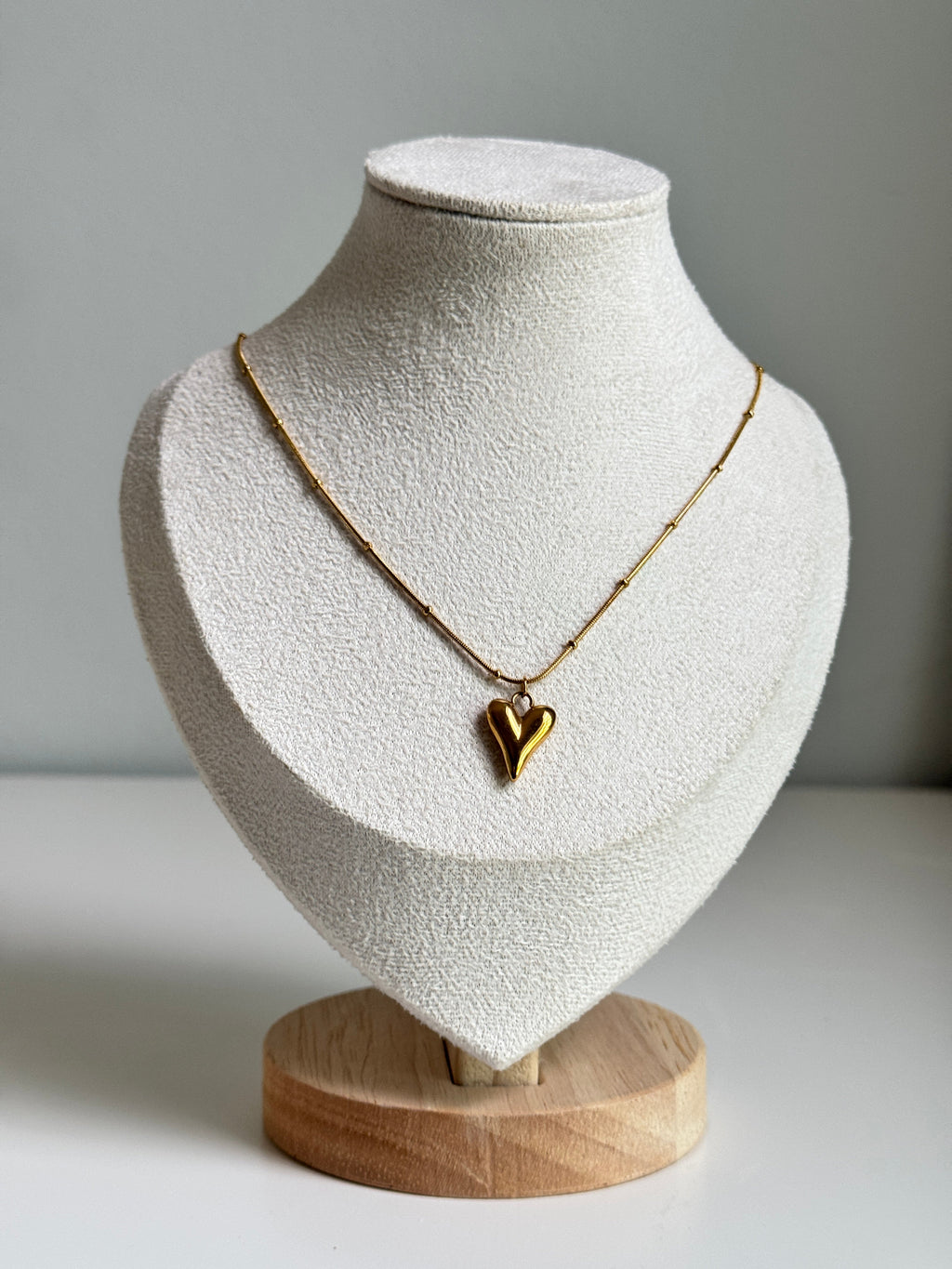 Golden Heart Pendant Necklace