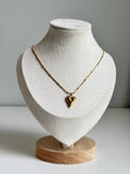 Golden Heart Pendant Necklace