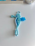Pony Bead Sea Horse keychain
