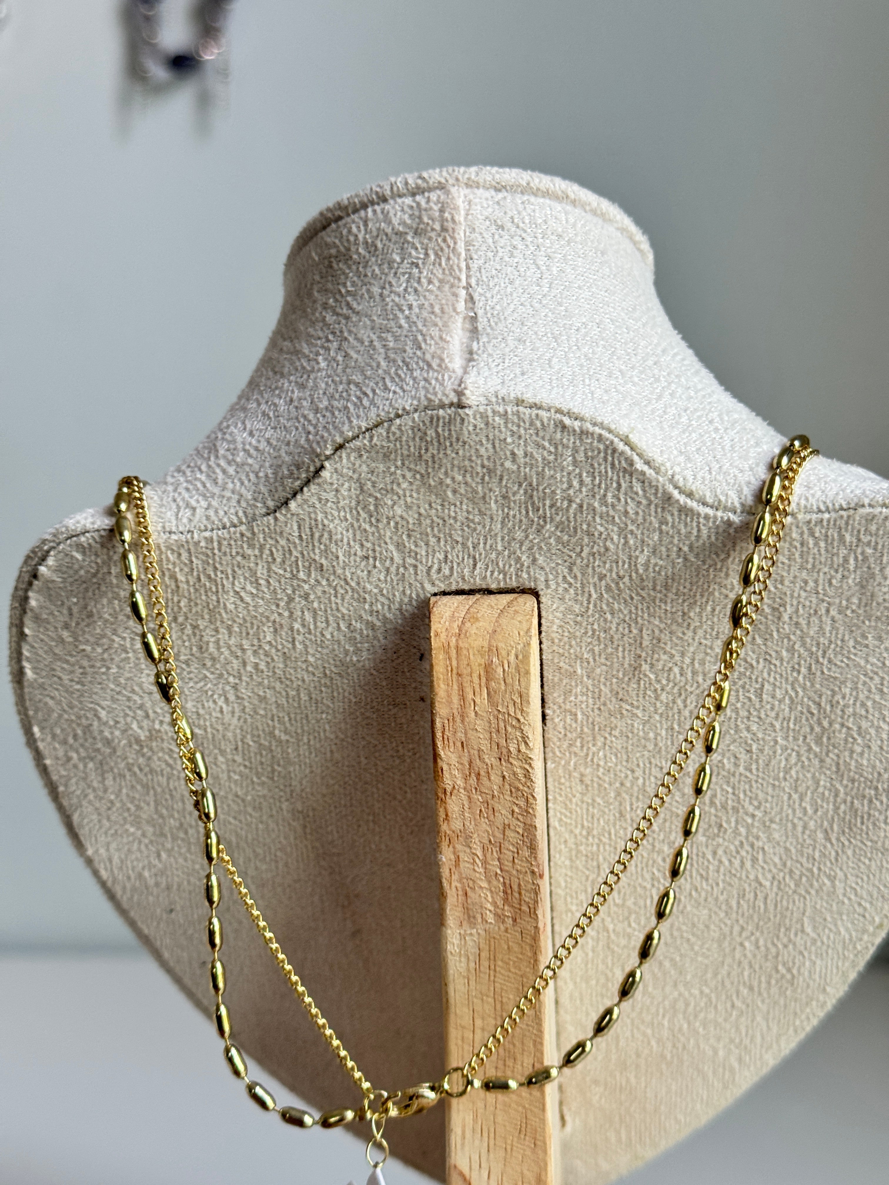 Luna Layered Pearl Necklace Set