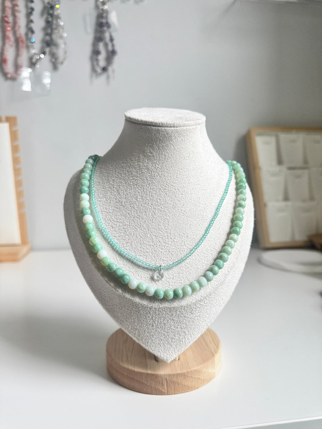 Sea Mist Layered Necklace Set