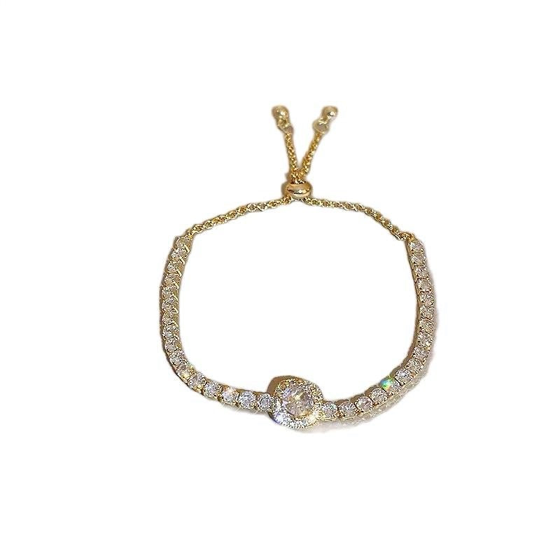 Gold crystal bracelet