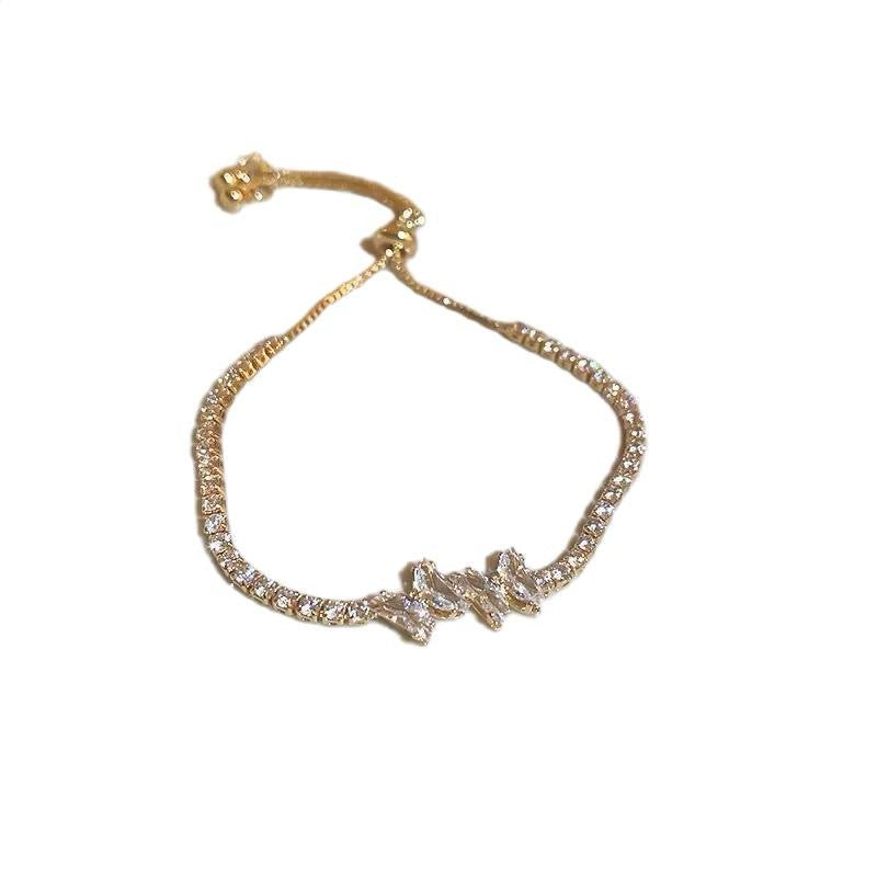 Gold Butterfly Tennis Bracelet