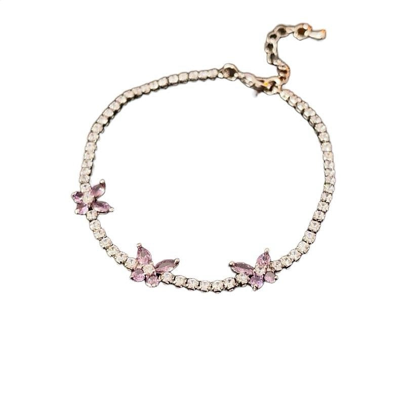 Butterfly Zircon Tennis Bracelet