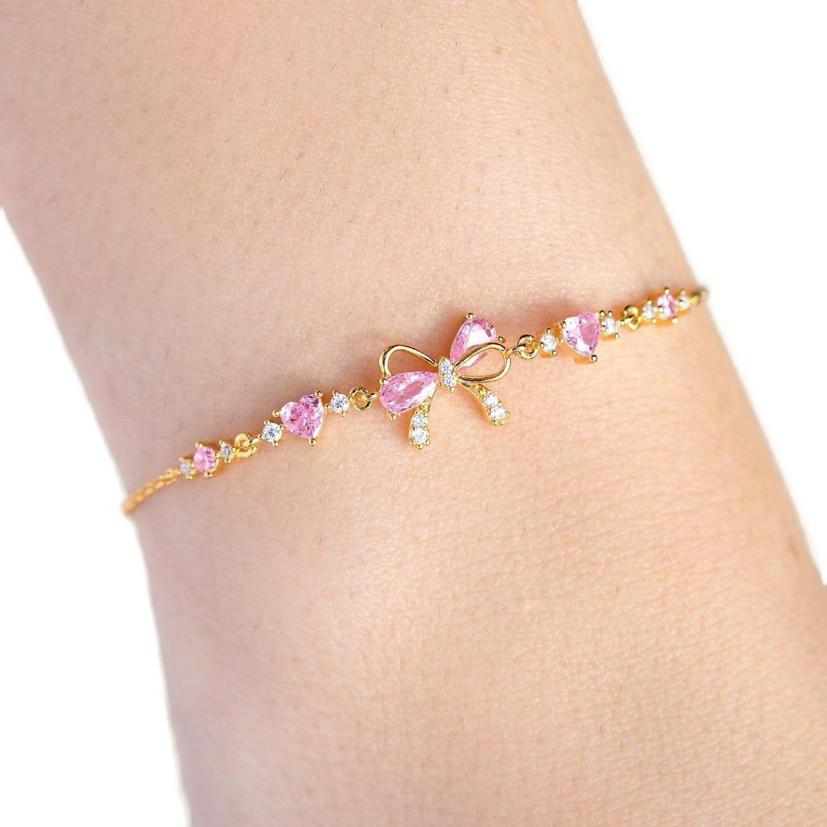 Zircon Bow knot bracelet