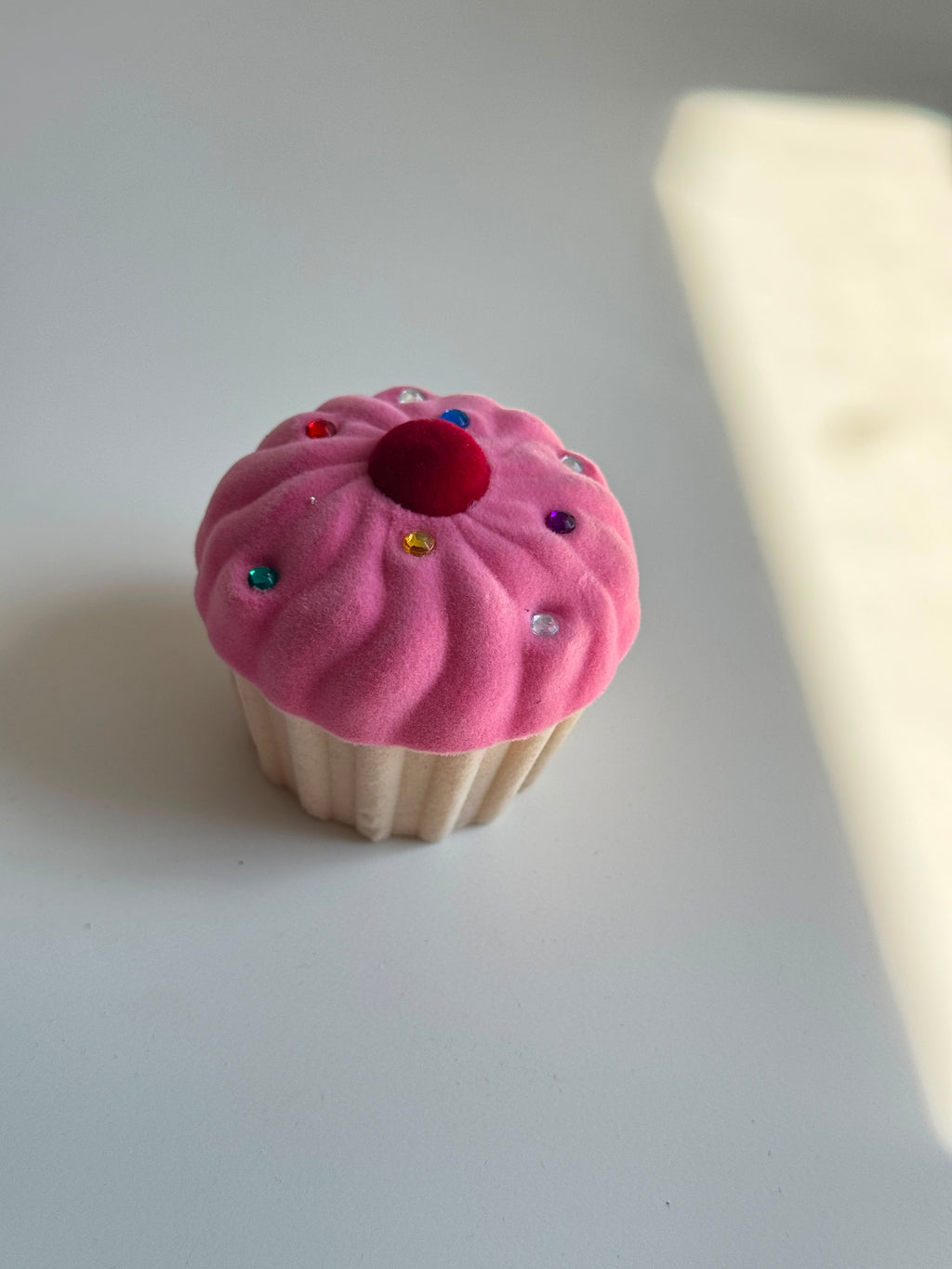 Velvet Cupcake Jewelry Box