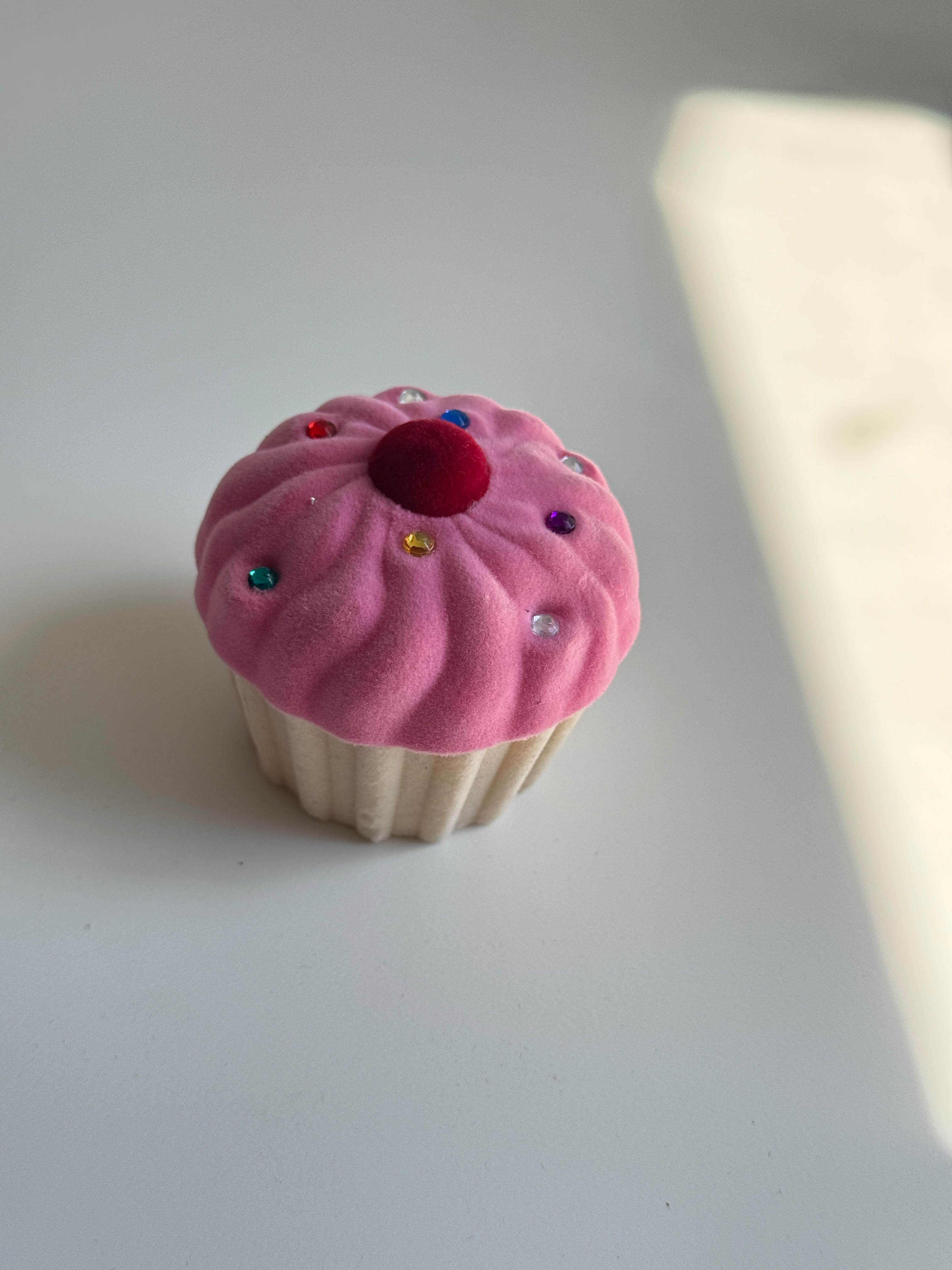 Velvet Cupcake Jewelry Box