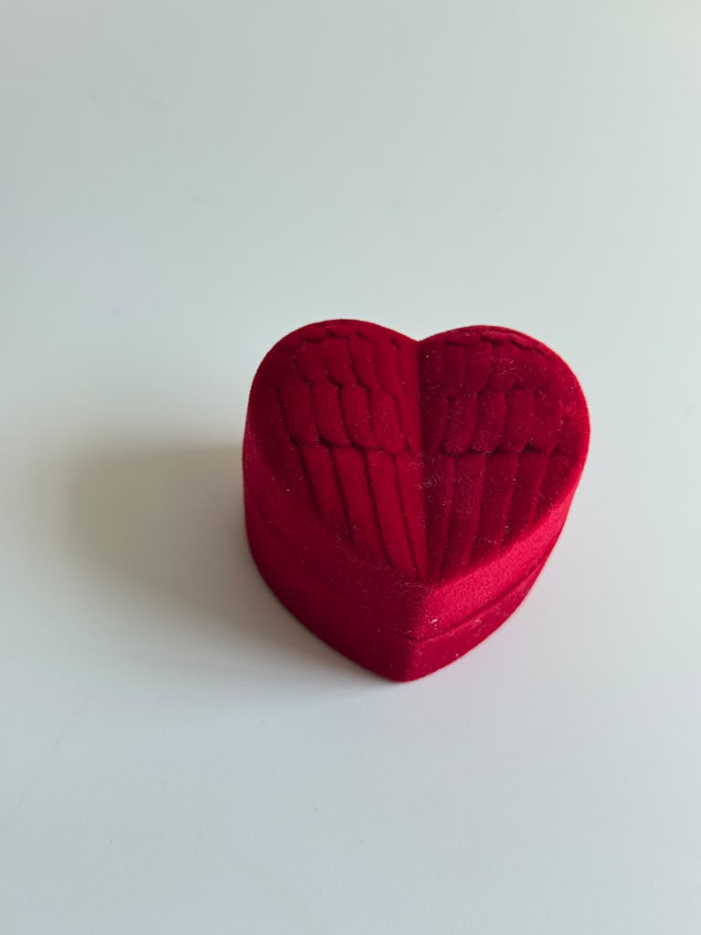 Heart Velvet Jewelry Box