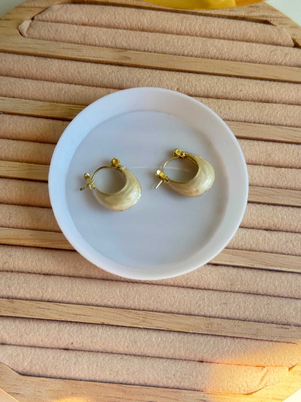 Gold glaze Dainty Hoop stanless steel Earrings