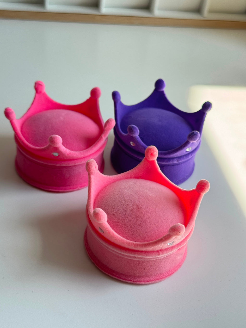 Princess Crown Velvet Jewelry Box