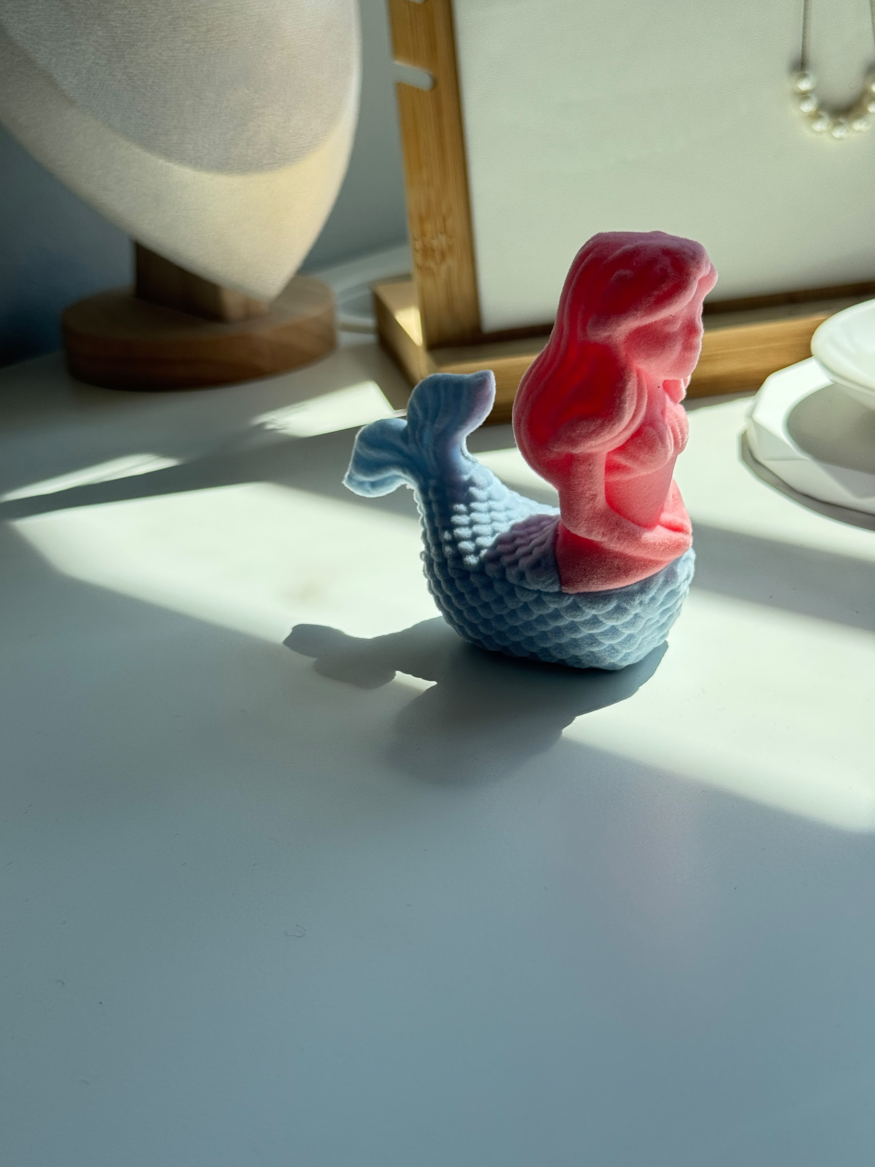 Mermaid velvet Jewelry Box
