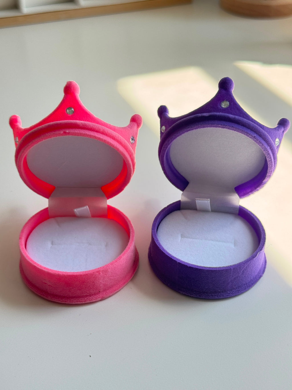 Princess Crown Velvet Jewelry Box