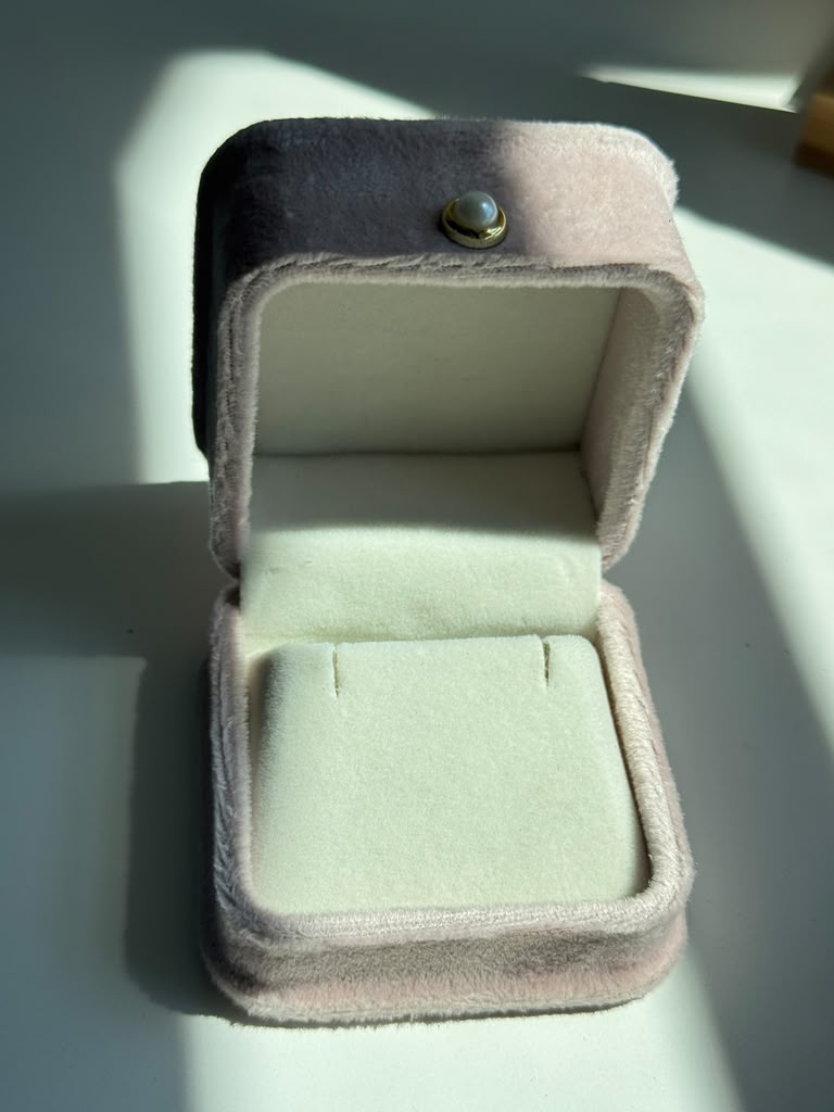 Pearl Velvet Jewelry Box