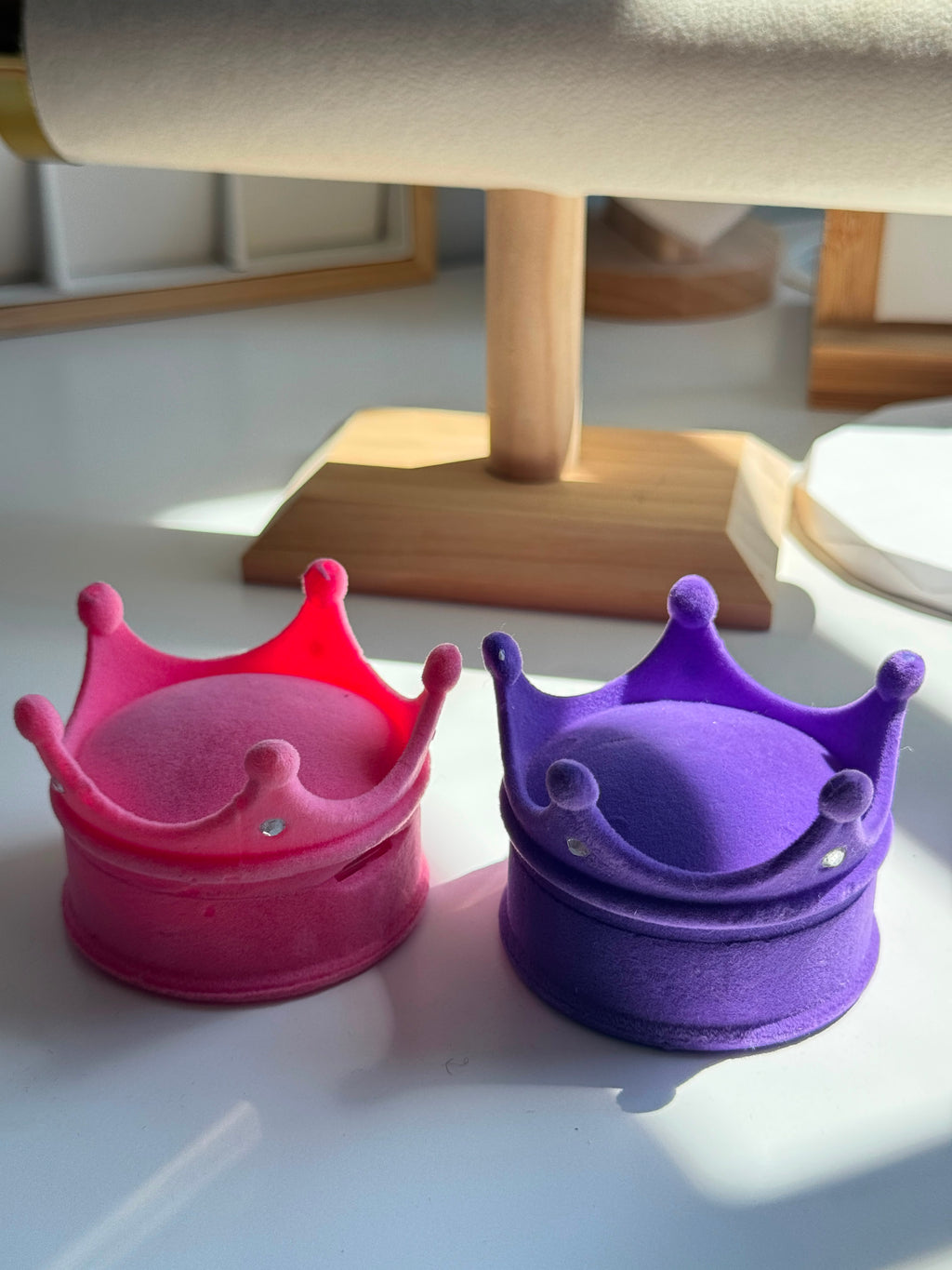 Princess Crown Velvet Jewelry Box