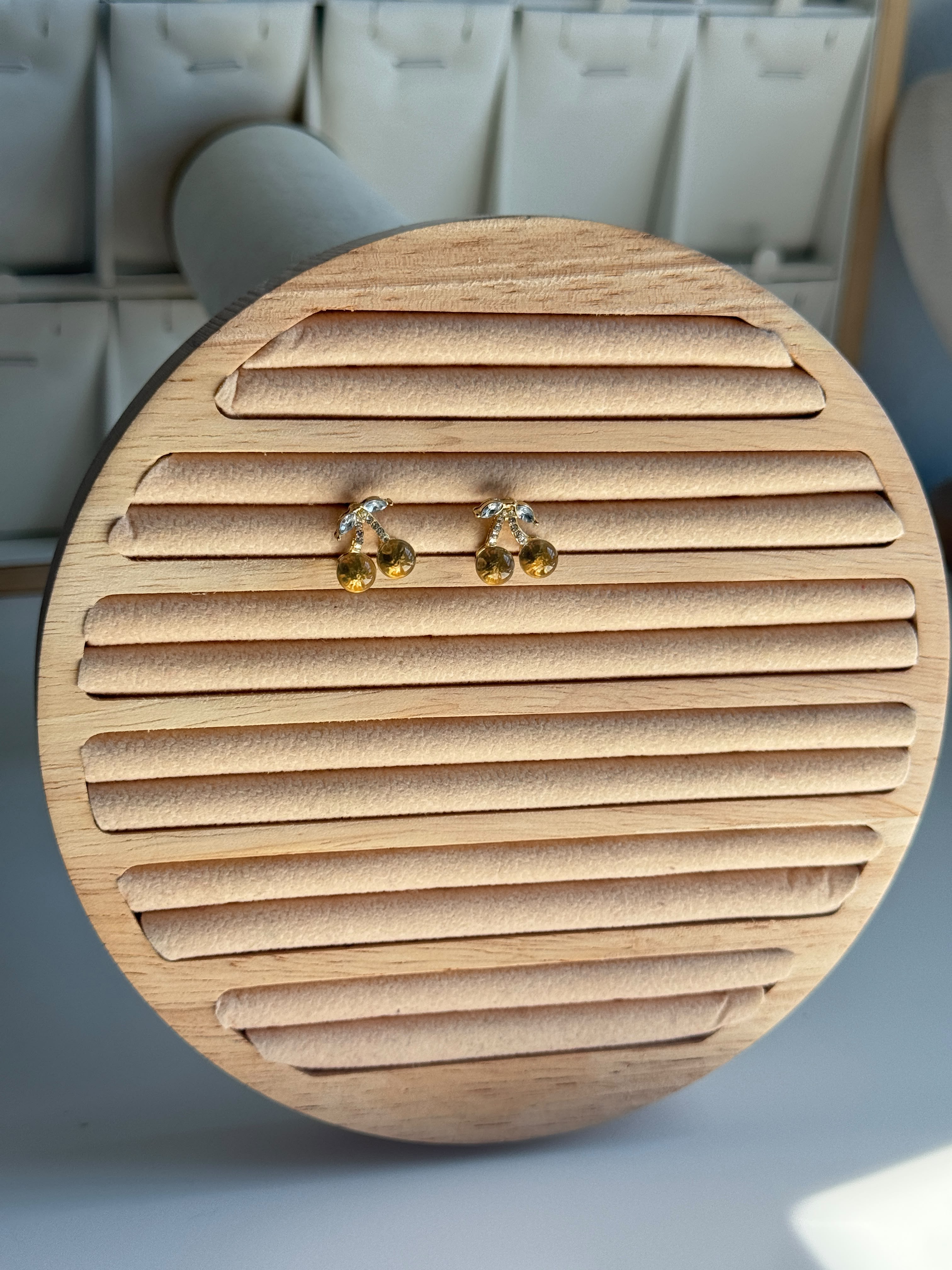 Cherry zircon Earrings