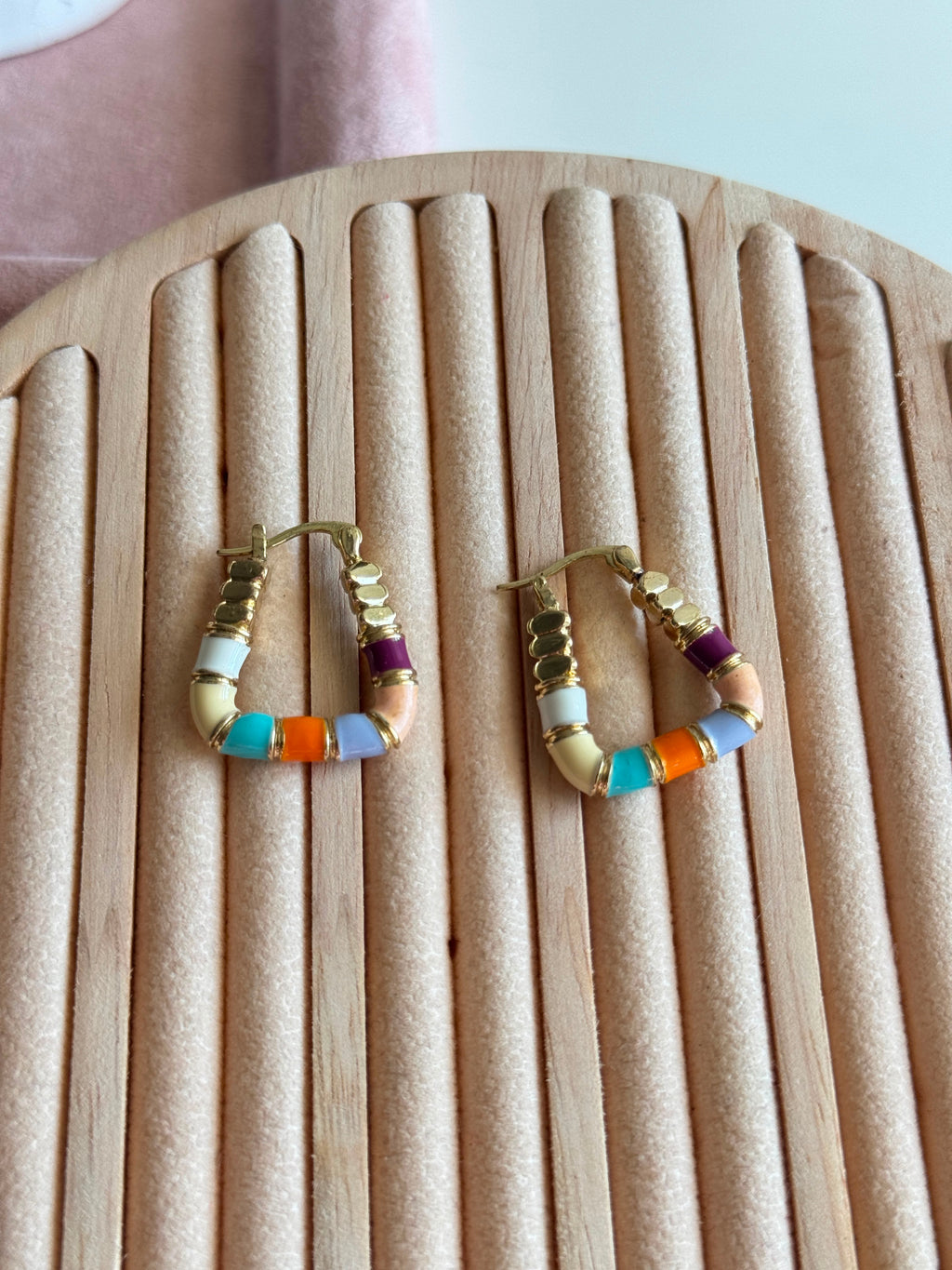 18k multicolor Gold Earrings